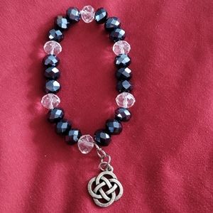 Lofttan black bread elastic bracelet